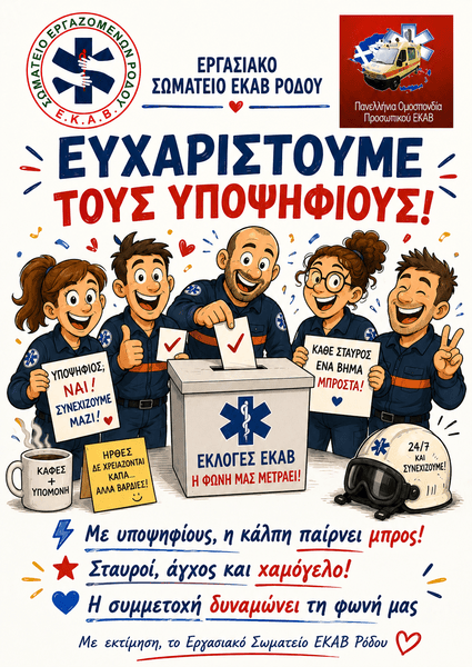 Ευχαριστούμε τους υποψηφίους